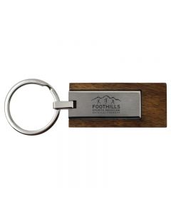 Wood and Metal Key Chain - Foothills