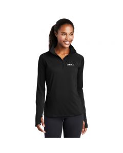 Sport-Tek® Ladies Sport-Wick® Stretch 1/2-Zip Pullover-FAST
